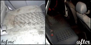 Picture of seats before and after