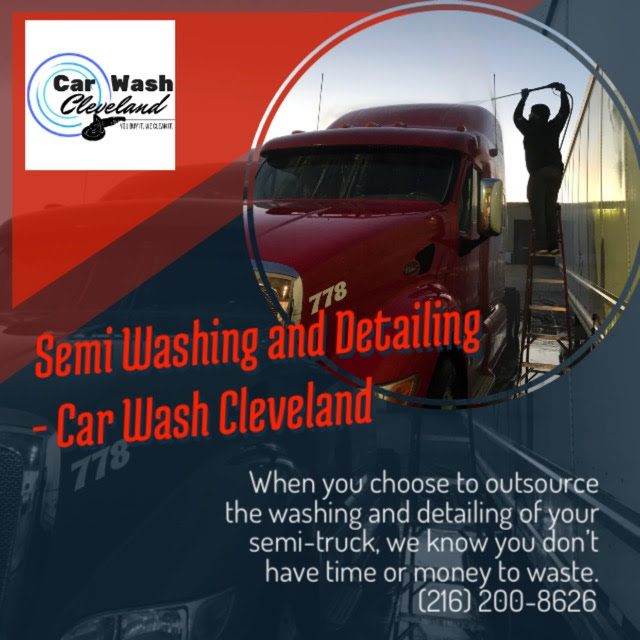 Semi Truck Washing and Detailing Image